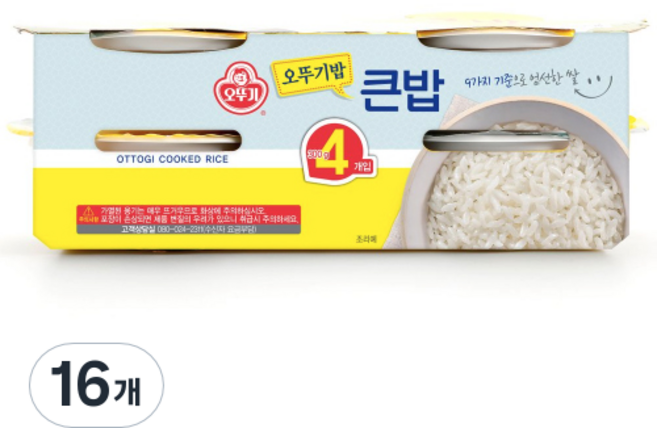 오뚜기 큰밥, 300g, 16개