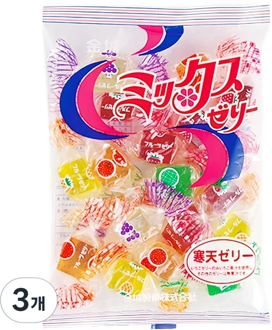 킨조제과 과일믹스젤리, 215g, 3개 - 쿠팡