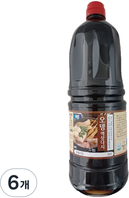 푸른식품 오뎅액상다시 소스, 6개, 2kg