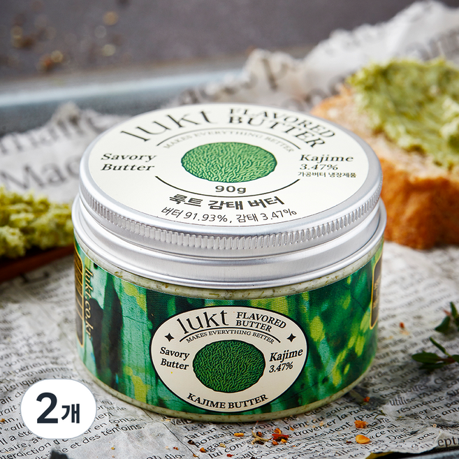 LUKT 감태 버터, 90g, 2개