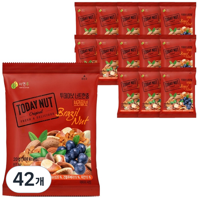 TODAY NUT 每日堅果 巴西堅果, 20g, 42個