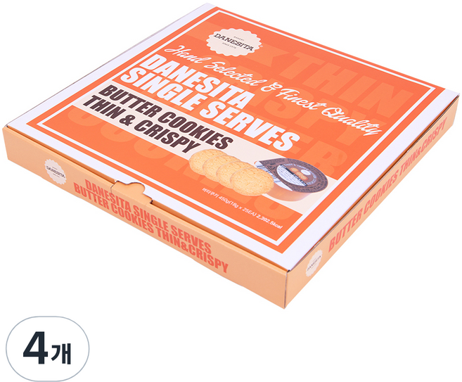 DANESITA Dancake 風味奶油餅乾 薄脆款 單包裝, 4個, 450g