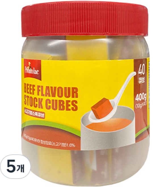 프로모락 소고기향 스톡 큐브 40p, 5개, 400g