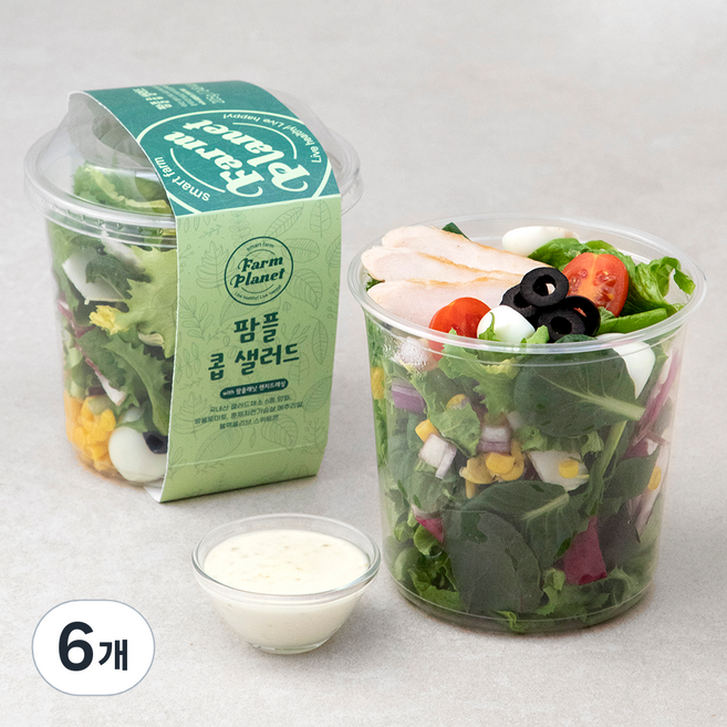팜플래닛 팜플 콥 샐러드, 205g, 6개