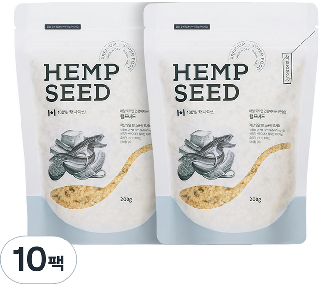 착한습관 햄프씨드, 200g, 10개