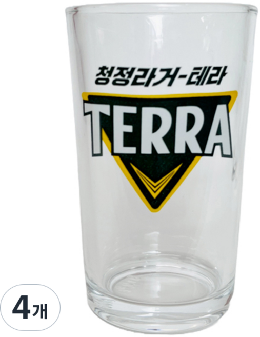테라맥주 잔, 4개