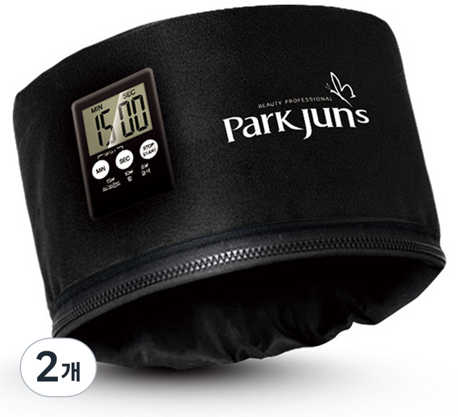 PARKJUN BEAUTY LAB 智慧電熱護髮帽, 2個, 黑色