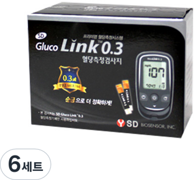 에스디바이오센서 개인용 체외진단 검사시약 2 혈당측정검사지, 50개입, 6개
