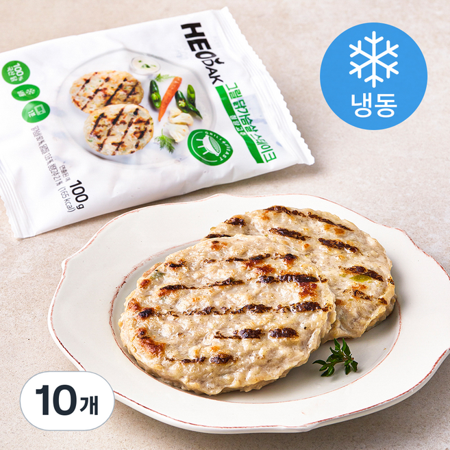 허닭 그릴 닭가슴살 스테이크 청양고추 (냉동), 100g, 1개입, 10개