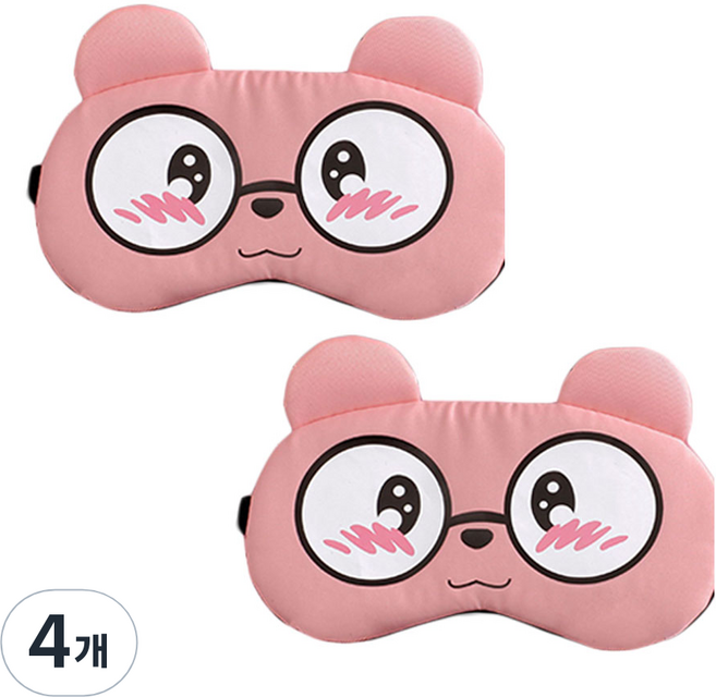 라이프팝 큐티 캐릭터 수면안대 2p, 2개입, 4개