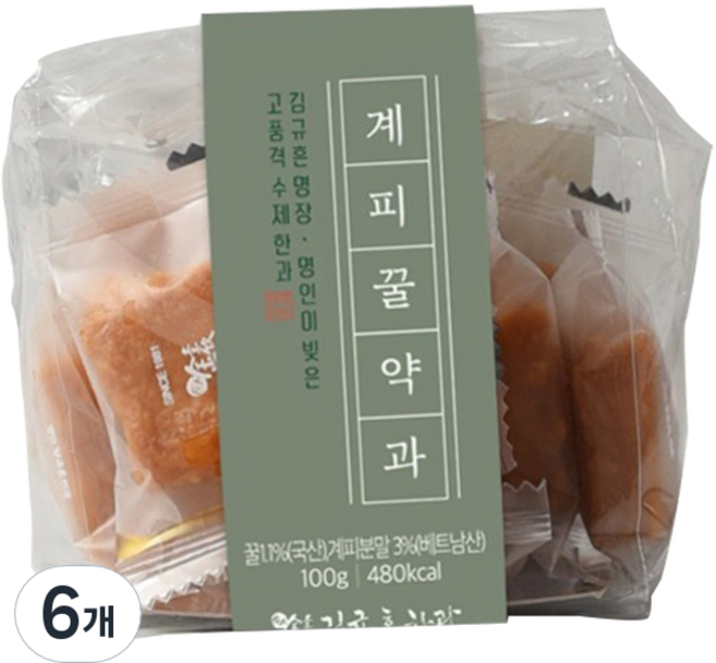 肉桂蜂蜜藥果 袋裝, 6個, 100g