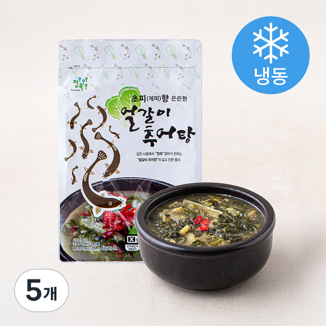정옥 얼갈이 추어탕 (냉동), 500g, 5개