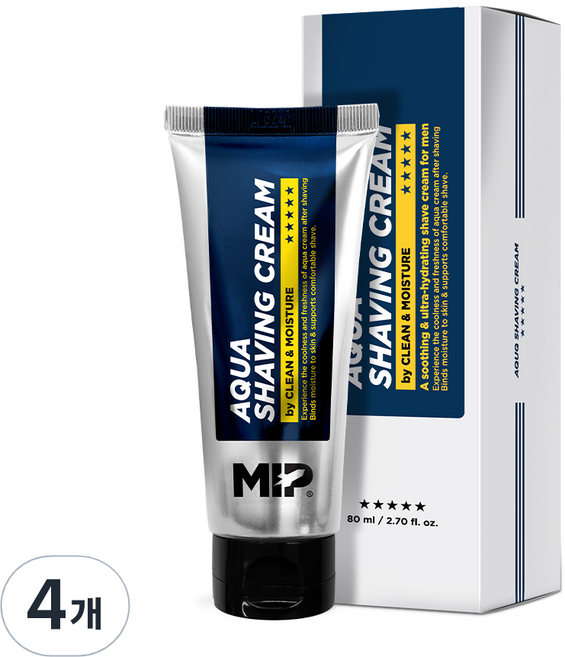 미프 아쿠아 쉐이빙 크림, 80ml, 4개