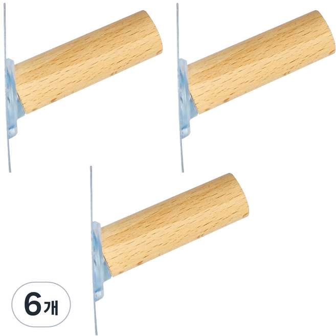 제이라이프 피노키오 싱글 원목 후크, 내추럴