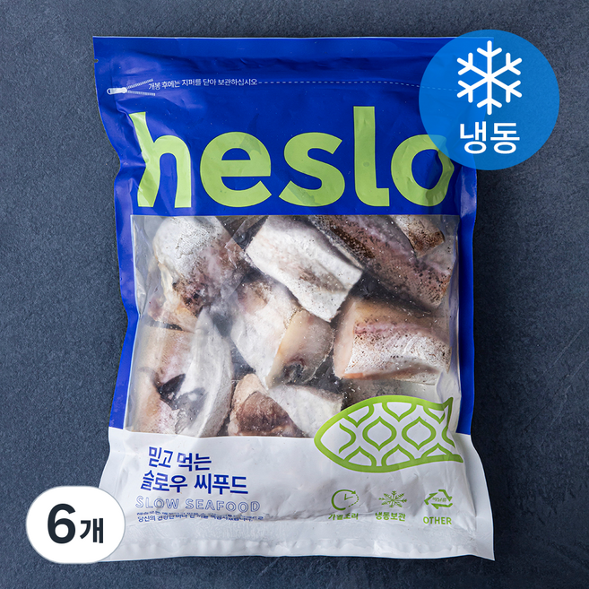 해슬로 동태 토막 (냉동), 1kg, 6개