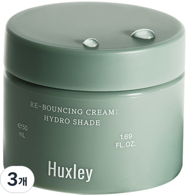 헉슬리 리바운싱 크림 하이드로 쉐이드, 3개, 50ml