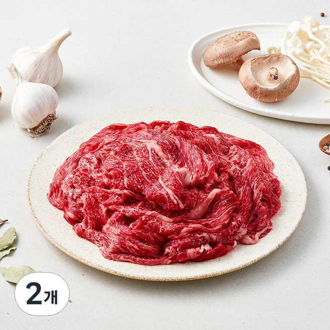 한우 1++등급 (9) 정육 불고기용 (냉장), 2개, 1kg