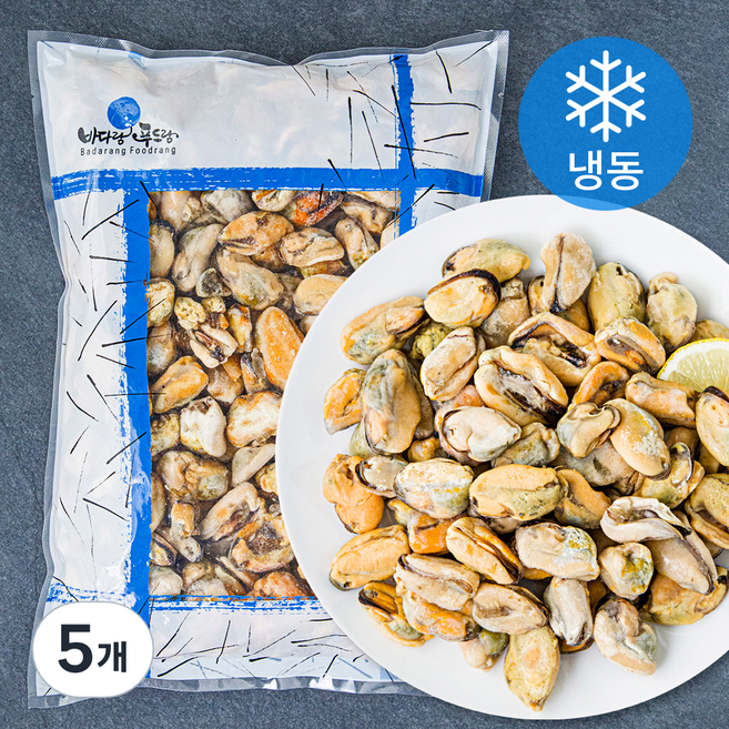 더더착한 자숙 홍합살 (냉동), 1kg, 5개