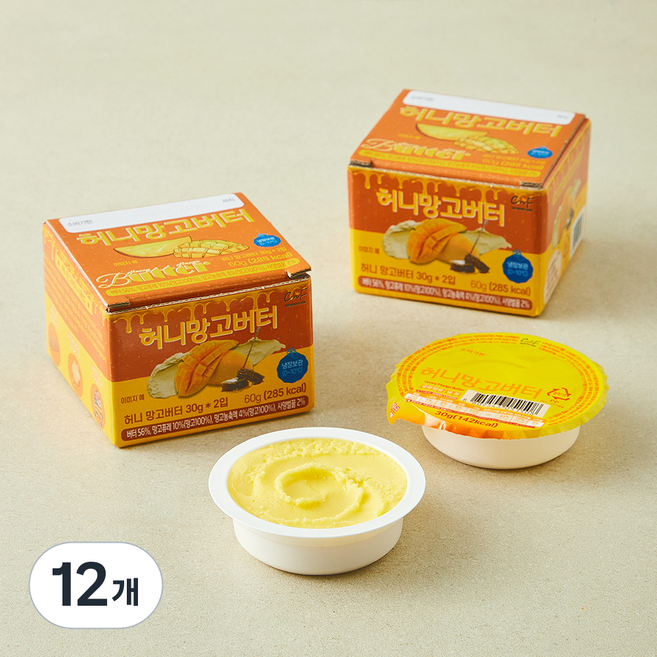 CNF 허니 망고 버터 2개입, 60g, 12개