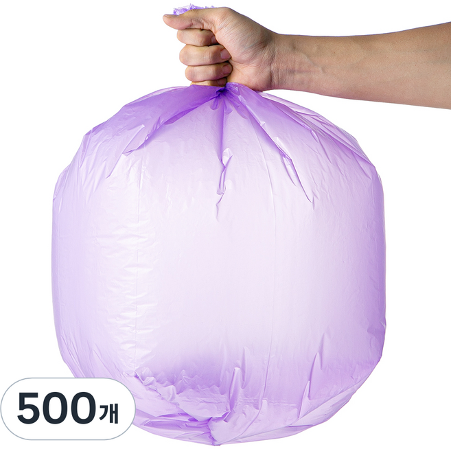 코멧 배접 쓰레기 비닐봉투 퍼플, 500개, 30L