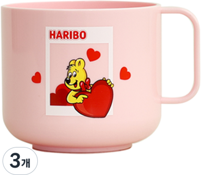 HARIBO 金熊單手杯, 3個, 櫥窗愛心