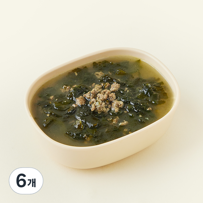 킨더가든 우리아이 한우 사골 미역국, 300g, 6개