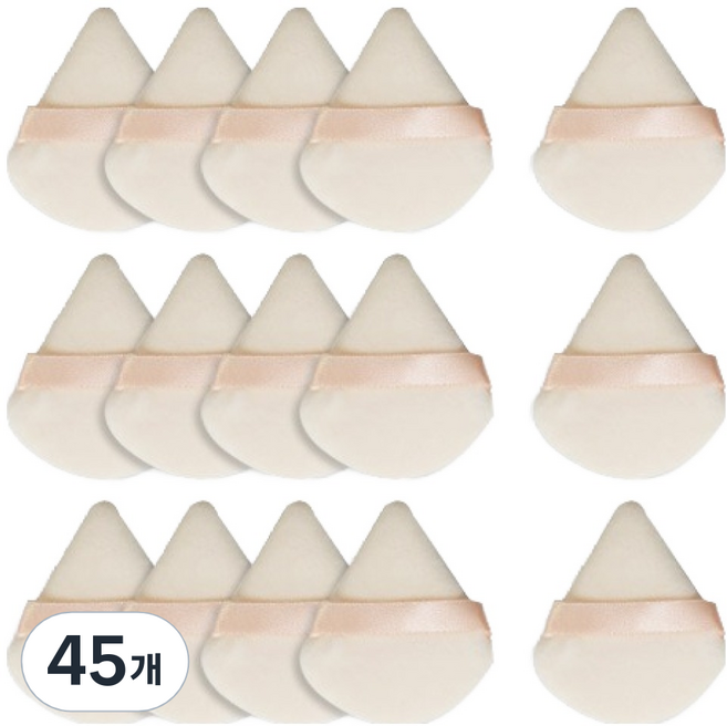 OON 물방울 보송 파우더 퍼프, 45개, 스킨
