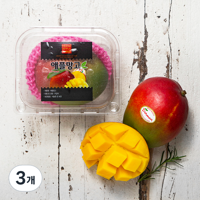 더달 페루 애플망고, 400g, 3개