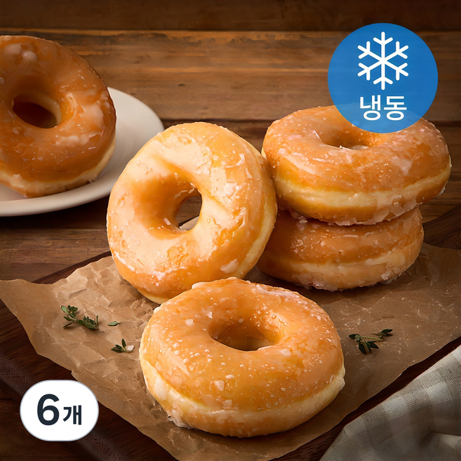 디엔비 글레이즈드 도넛 (냉동), 50g, 10개입, 6개