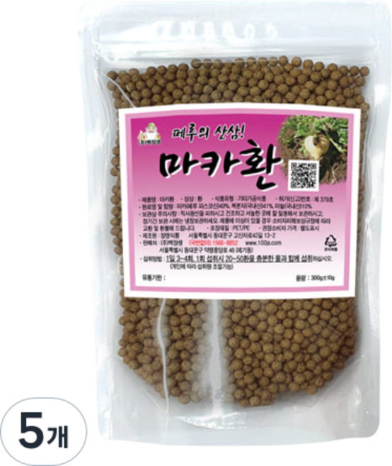 백장생 마카환, 5개, 300g