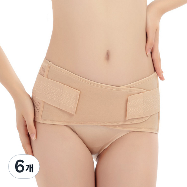 콩 산후 골반 밴드 베이지, 6개