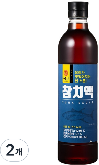MONGGO FOODS INC. 鮪魚露, 2個, 835ml