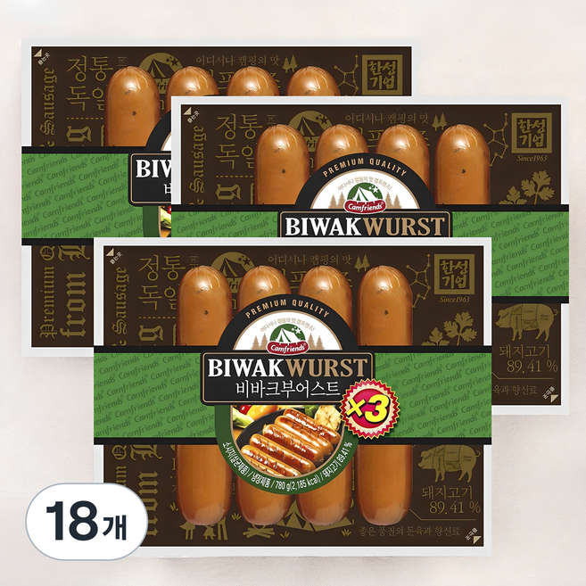 캠프렌즈 비바크부어스트 소시지, 260g, 18개