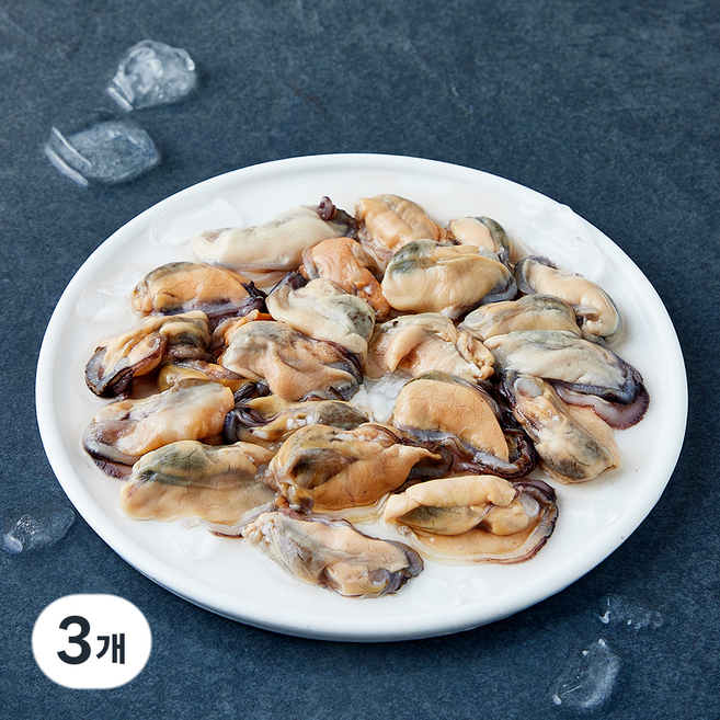 바다자리 국내산 매일손질 생물 홍합살 (냉장), 3개, 400g