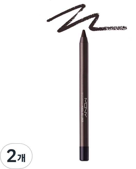 MACQUEEN 防水眼線膠筆, 02 Espresso Latte, 2支