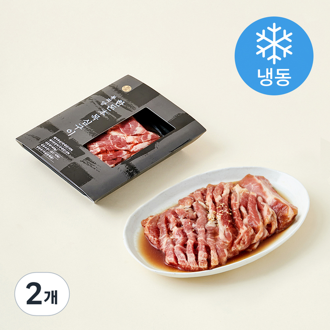 봉피양 한돈본목심구이 (냉동), 400g, 2개