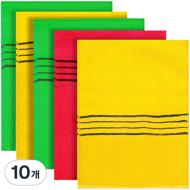 코지웰 때밀이 때 타올 목욕타월 WA5001, 멀티, 1개입, 10개