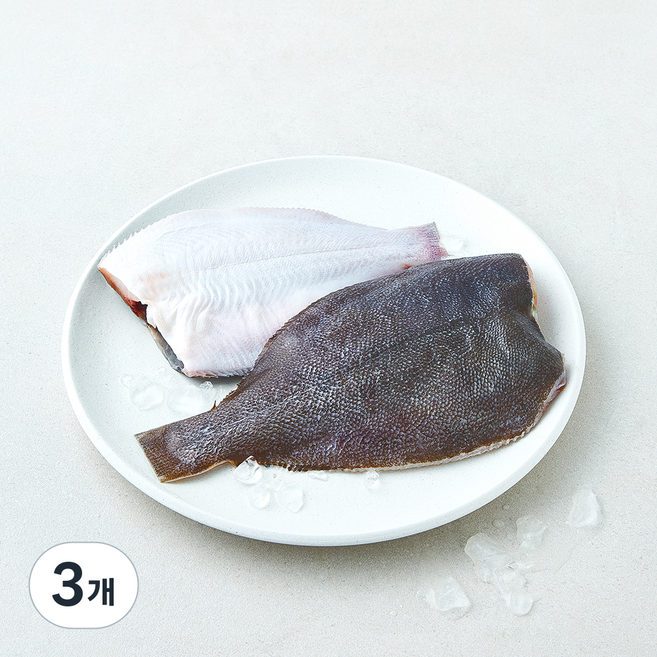 피쉬온탑 국내산 손질 생물 도다리 2미 (냉장), 3개, 400g