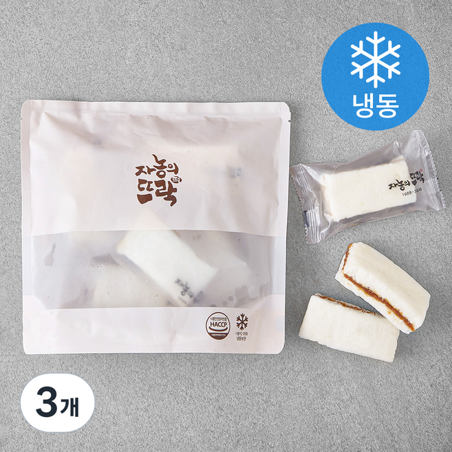 자농의뜨락 한천꿀설기 (냉동), 50g, 5개입, 3개