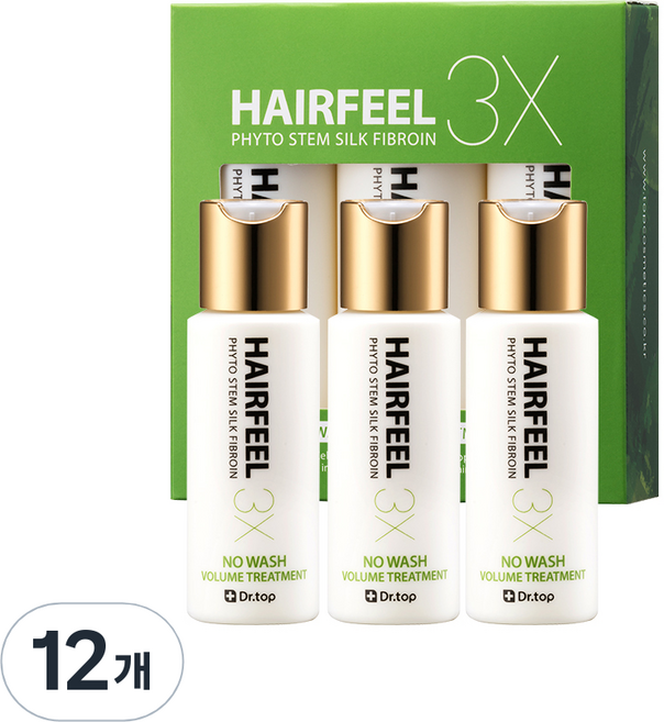 닥터탑 헤어필 3X 트리트먼트, 55ml, 12개