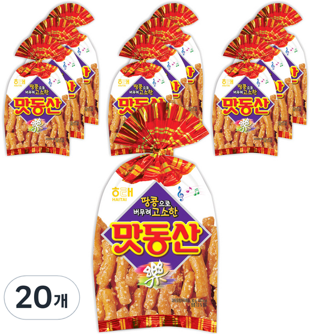 해태제과 맛동산, 90g, 20개