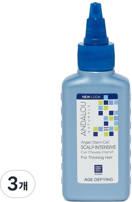 안달로우내추럴스 아르간 스템셀 두피 에센스, 3개, 62ml - 쿠팡