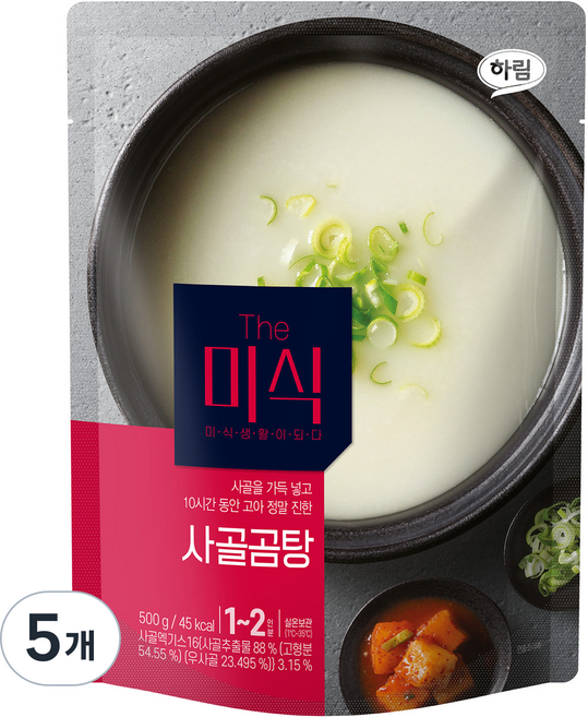 The Mi Shik 即食精熬牛骨湯, 5包, 500g