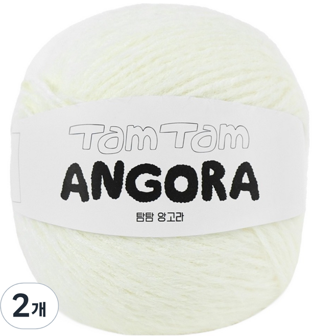Ancalls Tamtam 安哥拉毛線, 2個, 001 奶油色
