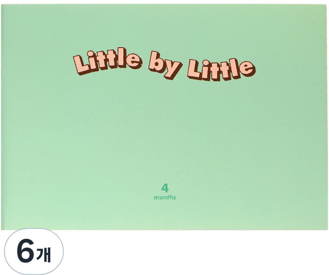 플레플레 리틀바이리틀 4개월 챌린지 다이어리 만년형, 1 민트초코, 6개