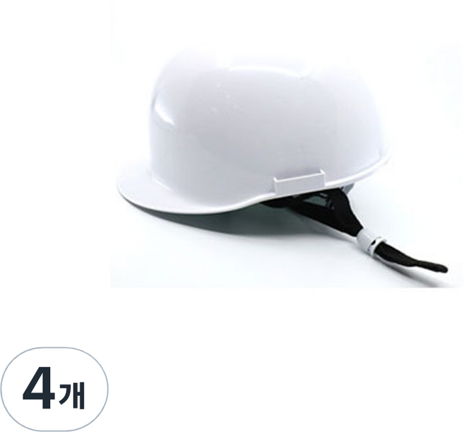 Hansung Safety 超輕量 高級型 安全帽 自動 旋鈕式 HS-A904c, 白色, 4個