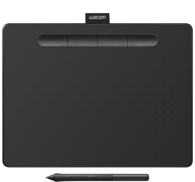 wacom Intuos Bluetooth Medium 藍芽繪圖板, CTL-6100WLK0-CA, 黑色