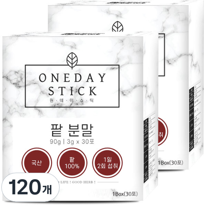 굿허브 원데이스틱 팥분말, 3g, 30개입, 4개