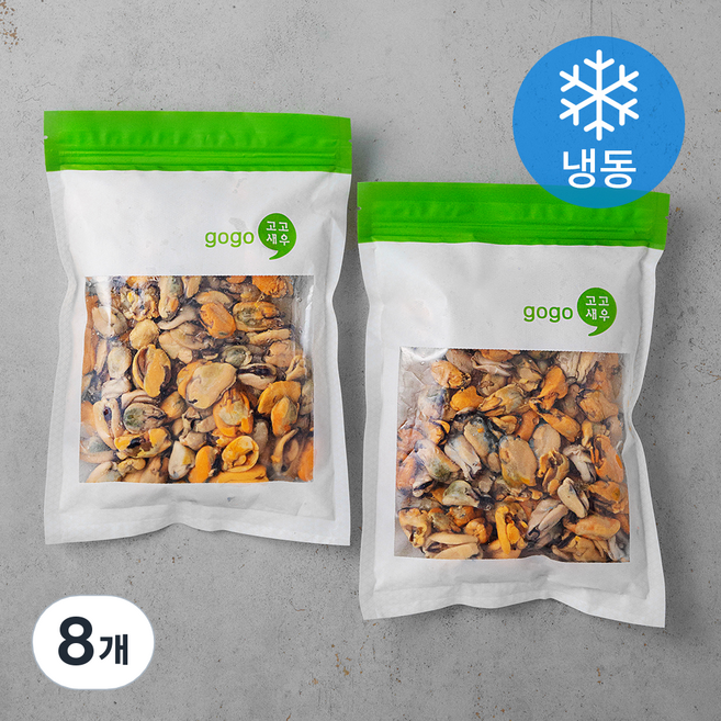 고고새우 홍합살 (냉동), 500g, 8개