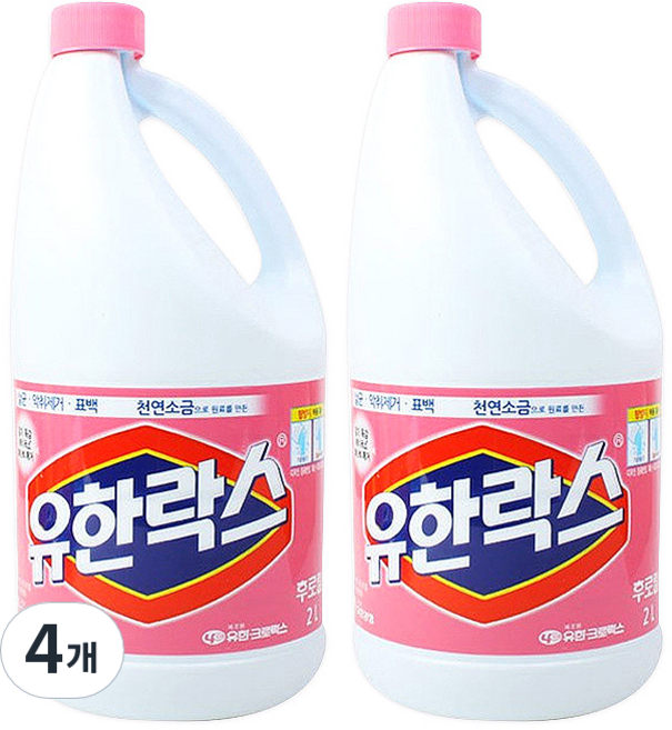 유한락스 후로랄, 2L, 4개